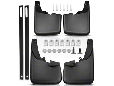 Mud Flap Splash Guards; Front and Rear (11-16 F-250 Super Duty w/ Fender Flares)