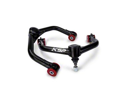 Front Upper Control Arms for 2 to 4-Inch Lift; Black (06-24 4WD RAM 1500)