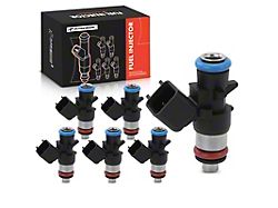 Fuel Injector Kit; Set of 6; Black (13-17 3.6L RAM 1500)