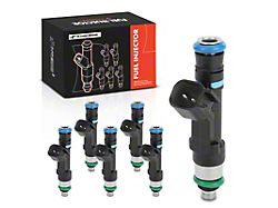 Fuel Injector Kit; Set of 6; Black (04-12 3.7L RAM 1500)