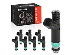 Fuel Injector Kit; Set of 8; Black (02-07 4.7L RAM 1500)