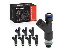 Fuel Injector Kit; Set of 8; Black (07-09 5.3L Sierra 1500)