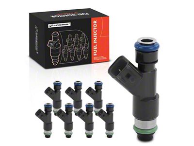 Fuel Injector Kit; Set of 8; Black (07-09 5.3L Sierra 1500)