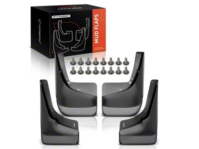 Mud Flap Splash Guards; Front and Rear (99-06 Sierra 1500 w/ Fender Flares)