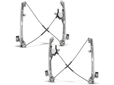 Power Window Regulator without Motor; Front Driver and Passenger Side (99-06 Sierra 1500)