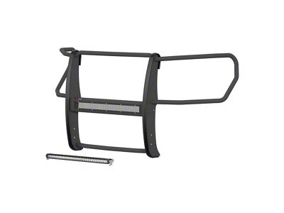 Pro Series Grille Guard with 30-Inch LED Light Bar; Black (19-21 Silverado 1500, Excluding Diesel; 2022 Silverado 1500 LTD, Excluding Diesel)