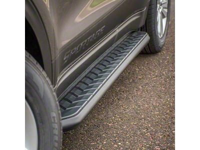 AeroTread 5-Inch Running Boards; Black (07-20 Tahoe)