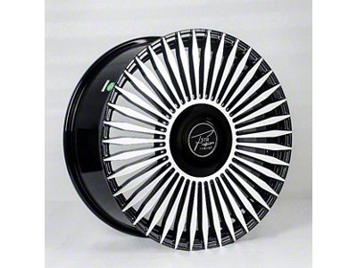 STR Fusion Forged STR803 Black Machined Face 6-Lug Wheel; 20x9; 31mm Offset (15-20 Tahoe)
