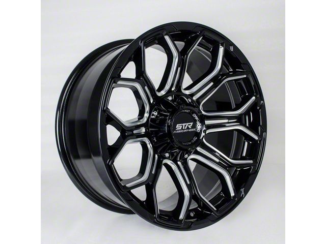 Str 621 Rims STR Fusion Offroad Tahoe STR91 Gloss Black Milled 6-Lug Wheel; 20x10 ...