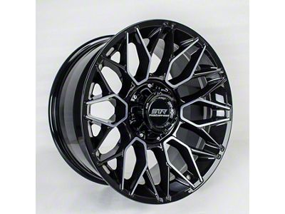 STR Fusion Offroad STR92 Dark Tint 5-Lug Wheel; 20x10; 0mm Offset (05-11 Dakota)