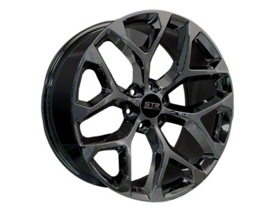 STR Racing STR701 Black Chrome 6-Lug Wheel; 24x10; 27mm Offset (19-26 RAM 1500)