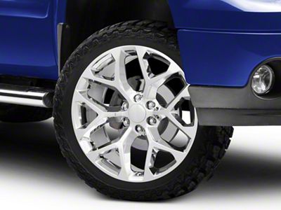 Strada OE Replica Snowflake Chrome 6-Lug Wheel; 22x9; 31mm Offset (07-13 Sierra 1500)