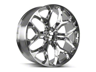 Strada OE Replica Snowflake High Polished 6-Lug Wheel; 22x9; 31mm Offset (07-13 Sierra 1500)