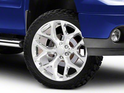 Strada OE Replica Snowflake High Polished 6-Lug Wheel; 24x10; 31mm Offset (07-13 Sierra 1500)