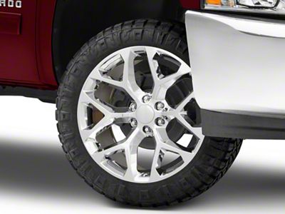 Strada OE Replica Snowflake Chrome 6-Lug Wheel; 22x9; 31mm Offset (07-13 Silverado 1500)