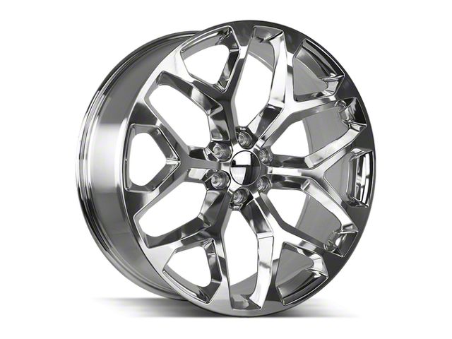 Strada OE Replica Snowflake High Polished 6-Lug Wheel; 22x9; 31mm Offset (07-13 Silverado 1500)