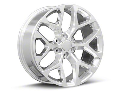 Strada OE Replica Snowflake High Polished 6-Lug Wheel; 22x9; 31mm Offset (07-14 Tahoe)