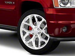 Snowflake High Polished 6-Lug Wheel; 24x10; 31mm Offset (07-14 Yukon)