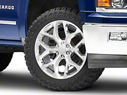 Snowflake High Polished 6-Lug Wheel; 22x9; 31mm Offset (14-18 Silverado 1500)