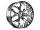 Strada OE Replica Snowflake High Polished 6-Lug Wheel; 24x10; 31mm Offset (14-18 Silverado 1500)