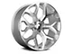 Strada OE Replica Snowflake Silver Machined 6-Lug Wheel; 24x10; 31mm Offset (14-18 Silverado 1500)