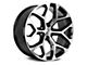 Strada OE Replica Snowflake Gloss Black Machined 6-Lug Wheel; 24x10; 31mm Offset (15-20 Tahoe)