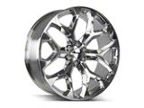 Strada OE Replica Snowflake High Polished 6-Lug Wheel; 22x9; 31mm Offset (15-20 Tahoe)