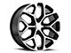 Strada OE Replica Snowflake Gloss Black Machined 6-Lug Wheel; 22x9; 31mm Offset (15-20 Yukon)