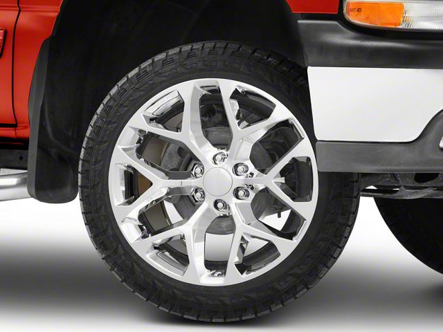 Strada OE Replica Snowflake Chrome 6-Lug Wheel; 24x10; 31mm Offset (99-06 Silverado 1500)