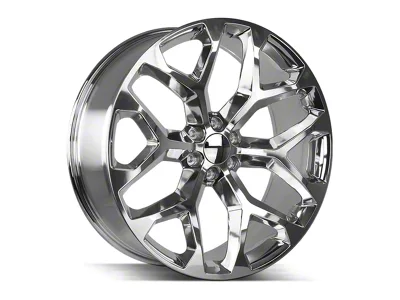 Strada OE Replica Snowflake High Polished 6-Lug Wheel; 22x9; 31mm Offset (19-24 Sierra 1500)