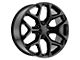 Strada OE Replica Snowflake All Gloss Black 6-Lug Wheel; 24x10; 31mm Offset (21-24 Tahoe)