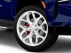 Snowflake High Polished 6-Lug Wheel; 22x9; 31mm Offset (21-26 Tahoe)