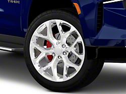Snowflake High Polished 6-Lug Wheel; 24x10; 31mm Offset (21-26 Tahoe)