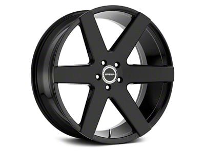Strada Coda All Gloss Black 6-Lug Wheel; 20x8.5; 30mm Offset (21-24 Yukon)