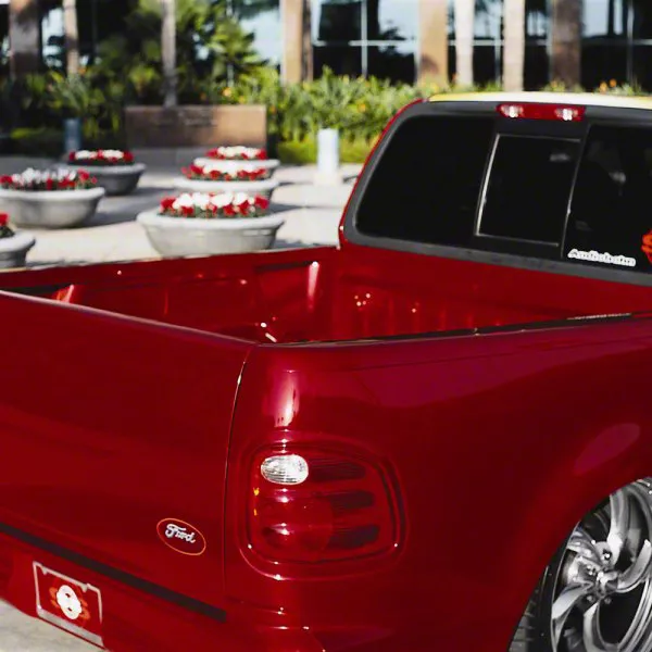 Street Scene F150 Side Bed Caps; Smooth Black 95070725 (0103 F150