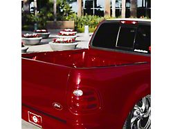 Street Scene Side Bed Caps; Smooth Black (01-03 F-150 SuperCrew)