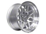SSW Off-Road Wheels Sierra Machined Silver 6-Lug Wheel; 17x9; -25mm Offset (07-13 Sierra 1500)