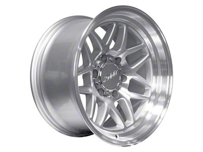 SSW Off-Road Wheels Sierra Machined Silver 6-Lug Wheel; 17x9; -25mm Offset (07-13 Sierra 1500)