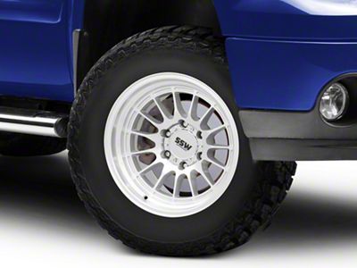 SSW Off-Road Wheels Dakar Machined Silver 6-Lug Wheel; 17x9; -25mm Offset (07-13 Sierra 1500)