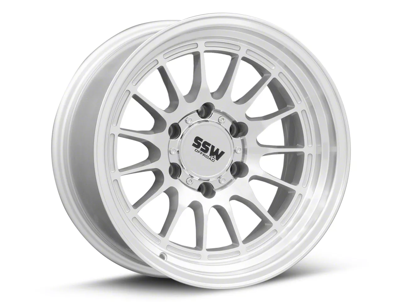 SSW Off-Road Wheels Sierra 1500 Dakar Machined Silver 6-Lug