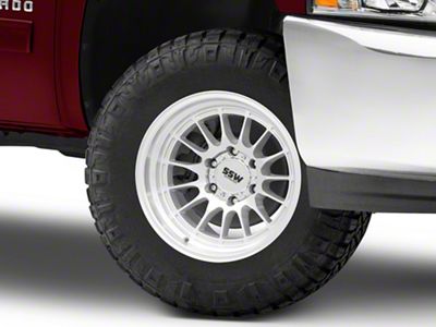 SSW Off-Road Wheels Dakar Machined Silver 6-Lug Wheel; 17x9; -25mm Offset (07-13 Silverado 1500)