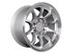 SSW Off-Road Wheels Apex Machined Silver 6-Lug Wheel; 17x9; -25mm Offset (99-06 Silverado 1500)