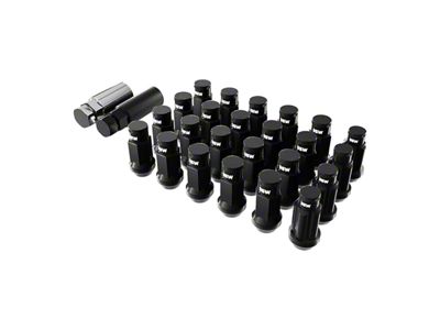 SSW Off-Road Wheels Black Closed Ended Lug Nuts; 12x1.50mm; Set of 24 (19-25 Ranger)