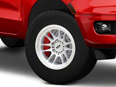 SSW Off-Road Wheels Raptor Machined Silver 6-Lug Wheel; 17x9; -12mm Offset (19-23 Ranger)