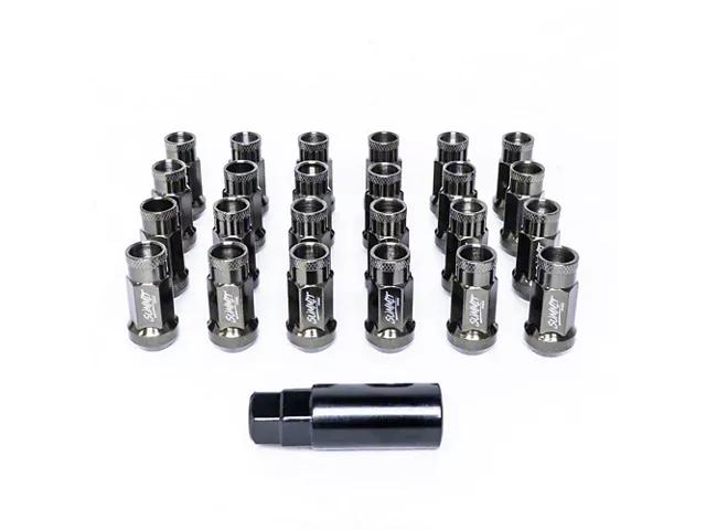 SSW Off-Road Wheels Tungsten Gray Ended Lug Nuts; 12x1.50mm; Set of 24 (19-24 Ranger)