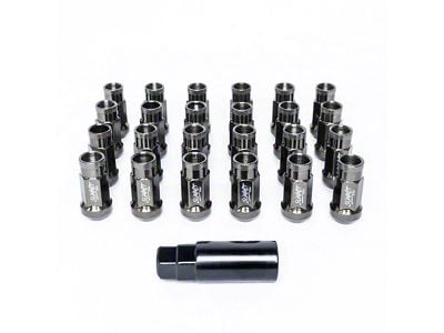 SSW Off-Road Wheels Tungsten Gray Ended Lug Nuts; 12x1.50mm; Set of 24 (19-23 Ranger)