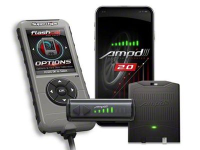 Superchips Flashcal and Amp'D 2.0 Throttle Booster Kit (09-20 F-150, Excluding Diesel)