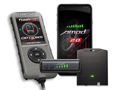 Superchips Flashcal and Amp'D 2.0 Throttle Booster Kit (2018 5.7L RAM 1500)