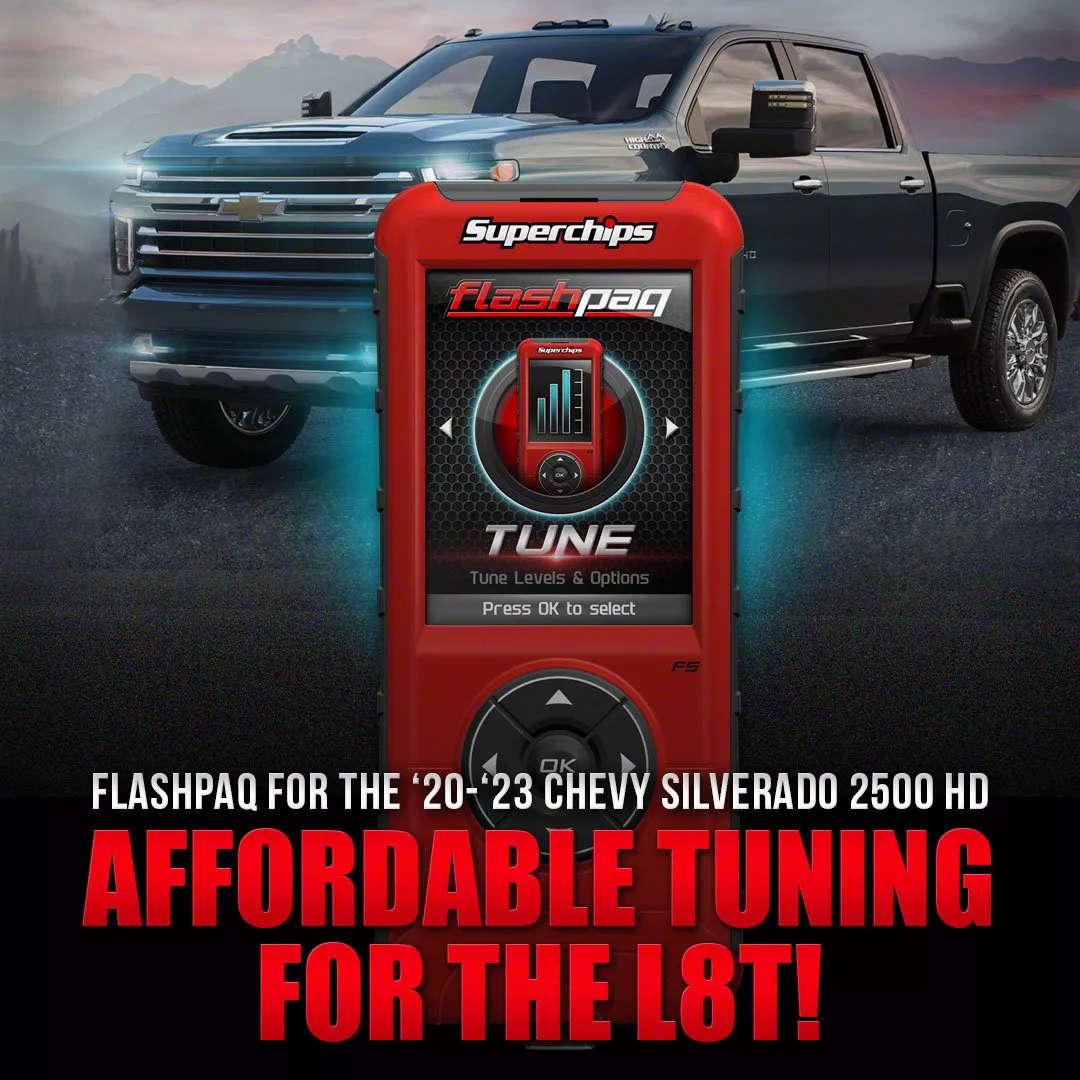 Superchips Silverado 3500 Flashpaq with Locksmith 2866-F (20-23 6.6L ...