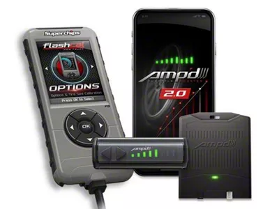 Superchips Flashcal and Amp'D 2.0 Throttle Booster Kit (11-20 6.7L Powerstroke F-250 Super Duty)